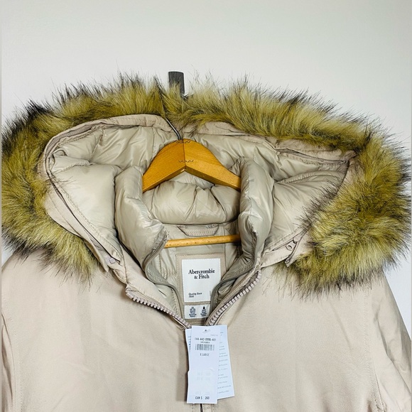 NWT Abercrombie Fitch Women’s Parka Jacket Puffer Coat Size Xl - Picture 5 of 13